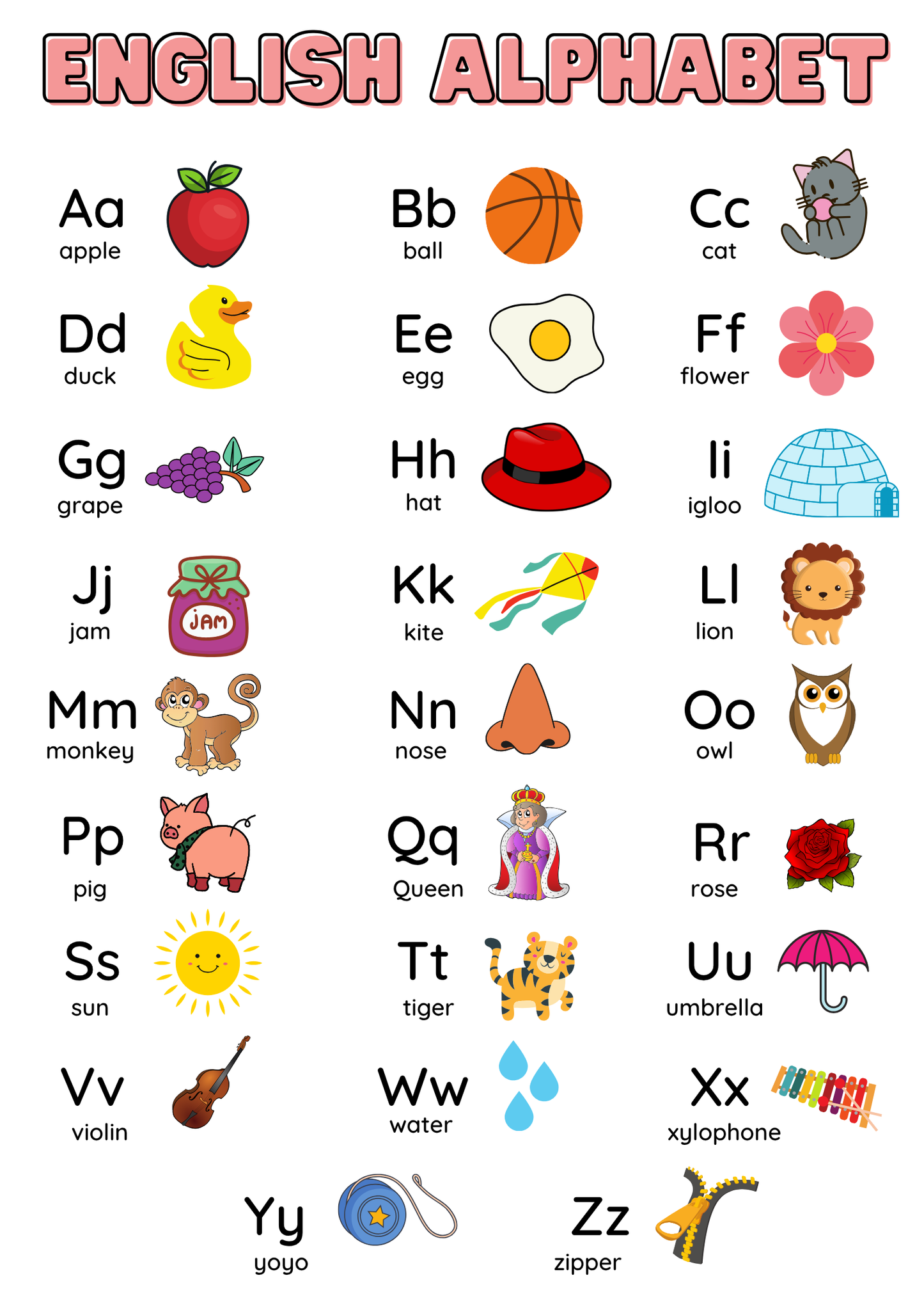 Early Childhood Development Posters (4 Posters Shapes, Alphabet, Numbers, Animals)